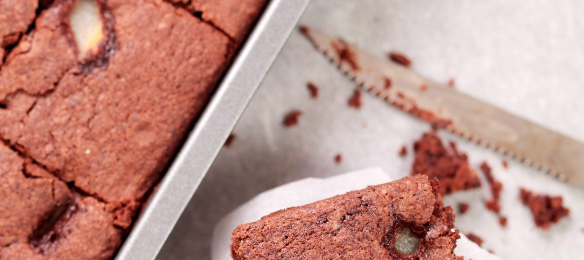 Brownie poire chocolat